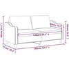 Dvivietė sofa, raudonojo vyno spalvos, 140cm, audinys