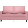 Dvivietė sofa, rožinės spalvos, 120cm, aksomas