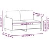 Dvivietė sofa, rožinės spalvos, 120cm, aksomas