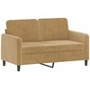 Dvivietė sofa, rudos spalvos, 120cm, aksomas