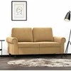 Dvivietė sofa, rudos spalvos, 120cm, aksomas