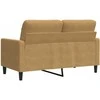 Dvivietė sofa, rudos spalvos, 120cm, aksomas