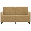 Dvivietė sofa, rudos spalvos, 120cm, aksomas