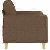 Dvivietė sofa, rudos spalvos, 120cm, audinys