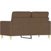 Dvivietė sofa, rudos spalvos, 120cm, audinys