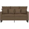 Dvivietė sofa, rudos spalvos, 120cm, audinys