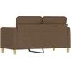 Dvivietė sofa, rudos spalvos, 120cm, audinys