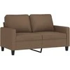 Dvivietė sofa, rudos spalvos, 120cm, audinys