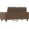 Dvivietė sofa, rudos spalvos, 120cm, audinys