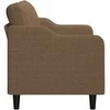 Dvivietė sofa, rudos spalvos, 120cm, audinys