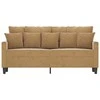 Dvivietė sofa, rudos spalvos, 140cm, aksomas