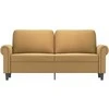 Dvivietė sofa, rudos spalvos, 140cm, aksomas
