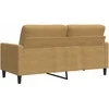 Dvivietė sofa, rudos spalvos, 140cm, aksomas