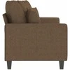 Dvivietė sofa, rudos spalvos, 140cm, audinys