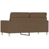 Dvivietė sofa, rudos spalvos, 140cm, audinys