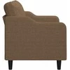 Dvivietė sofa, rudos spalvos, 140cm, audinys