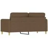 Dvivietė sofa, rudos spalvos, 140cm, audinys