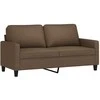 Dvivietė sofa, rudos spalvos, 140cm, audinys