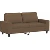 Dvivietė sofa, rudos spalvos, 140cm, audinys