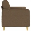 Dvivietė sofa, rudos spalvos, 140cm, audinys
