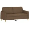 Dvivietė sofa, rudos spalvos, 140cm, audinys