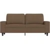 Dvivietė sofa, rudos spalvos, 140cm, audinys