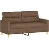 Dvivietė sofa, rudos spalvos, 140cm, audinys