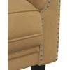 Dvivietė sofa, rudos spalvos, dirbtinė versta oda