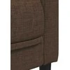 Dvivietė sofa, rudos spalvos, dirbtinė versta oda