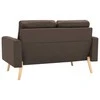 Dvivietė sofa, rudos spalvos, audinys