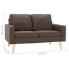 Dvivietė sofa, rudos spalvos, audinys