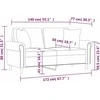 Dvivietė sofa su pagalvėlėmis, geltonos spalvos, 140cm, aksomas