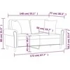 Dvivietė sofa su pagalvėlėmis, juoda, 140cm, dirbtinė oda