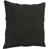 Dvivietė sofa su pagalvėlėmis, juodos spalvos, 140cm, audinys