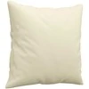 Dvivietė sofa su pagalvėlėmis, kreminė, 120cm, dirbtinė oda