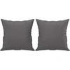 Dvivietė sofa su pagalvėlėmis, pilka, 140cm, dirbtinė oda