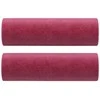Dvivietė sofa su pagalvėlėmis, raudonojo vyno, 140cm, aksomas