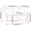 Dvivietė sofa su pagalvėlėmis, rožinės spalvos, 120cm, aksomas