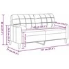 Dvivietė sofa su pagalvėlėmis, rožinės spalvos, 140cm, aksomas