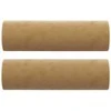 Dvivietė sofa su pagalvėlėmis, rudos spalvos, 120cm, aksomas