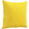 Dvivietė sofa su pagalvėlėmis, šviesiai geltona, 120cm, audinys