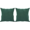 Dvivietė sofa su pagalvėlėmis, tamsiai žalia, 140cm, aksomas