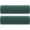 Dvivietė sofa su pagalvėlėmis, tamsiai žalia, 120cm, aksomas