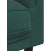 Dvivietė sofa su pagalvėlėmis, tamsiai žalios spalvos, aksomas