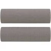 Dvivietė sofa su pagalvėlėmis, taupe spalvos, 140cm, audinys