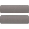 Dvivietė sofa su pagalvėlėmis, taupe spalvos, 120cm, audinys