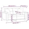 Dvivietė sofa su pagalvėlėmis, vyno, 120cm, dirbtinė oda