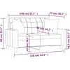 Dvivietė sofa su pagalvėlėmis, vyno, 140cm, dirbtinė oda