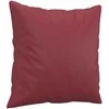 Dvivietė sofa su pagalvėlėmis, vyno, 140cm, dirbtinė oda