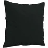Dvivietė sofa su pagalvėmis, juoda, 140cm, mikropluošto audinys